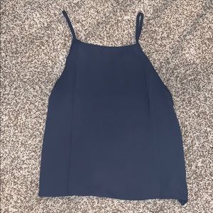 blue halter top!